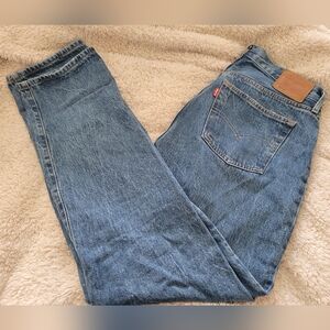 Levi's 501 81' Women's Blue Wide Leg Denim Jeans